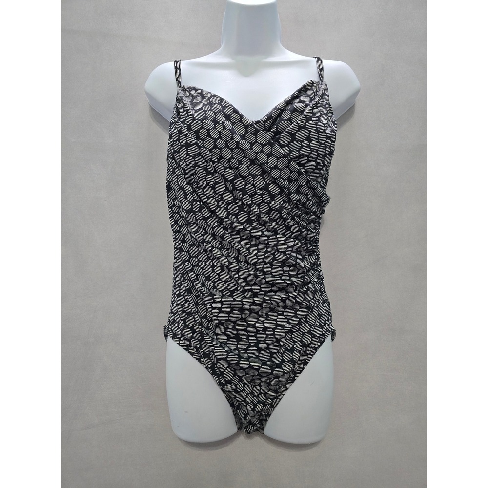 Aqua Green Back Goth One Piece Swimsuit Beach Vacation Resort Whimsy Boho Large